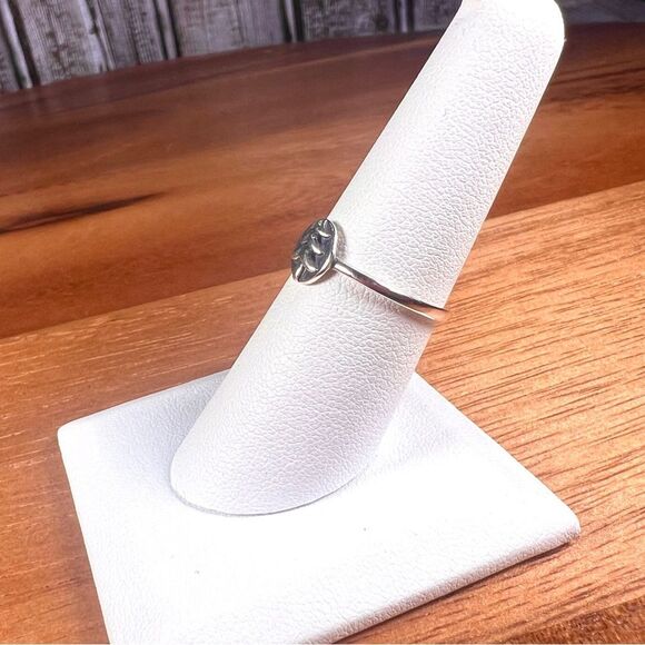 3D Tree Ring 925 Sterling Silver Outdoorsy Theme Ring - Picture 2 of 3